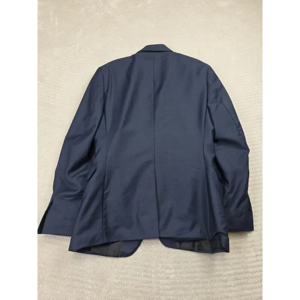 Express Suit Mens Blazer 36 Short Pants 29 X 32 Photographer Fitted Blue